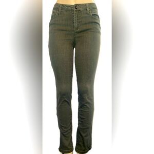 Kenneth Cole New York Dark Olive Green Skinny Jeans - Size 28 UK